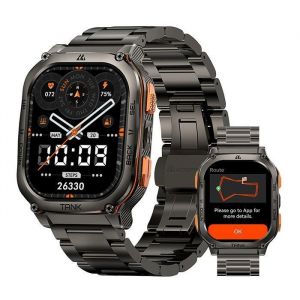 Montre connectée Homme Kospet Tank M3 Ultra Noir GPS 480mAh 5ATM Bracelet connectée