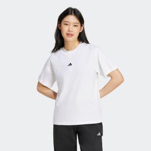 Adidas T-shirt de fitness en coton femme, blanc