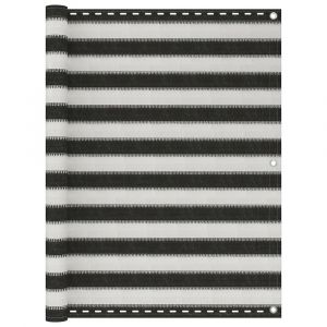 Écran de balcon brise pare vue protection confidentialité PEHD 120 x 300 cm anthracite et blanc 02_0010328