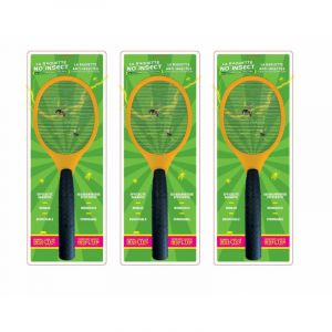 Venteo La raquette no'insectes - Lot de 3 - La raquette anti-insectes, micro-tension électrique, nomade, redoutable
