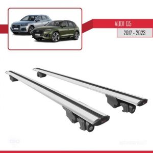 Barres de Toit - Audi - Q5 2017-2023 - Aluminium - Gris - Verrouillable