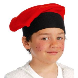 Fiesta guirca BÉRET ENFANT EN POLYESTER ROUGE