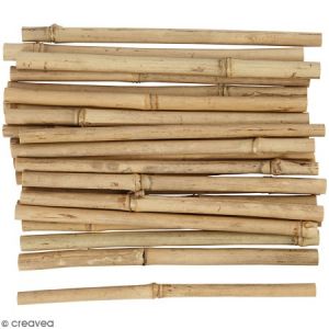 Creotime Bâtons de bambou 20 cm - 30 pcs