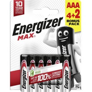 Energizer Pacote de pilhas Aaa Max Power LR03 x 6 u