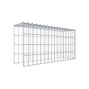 Gabion monté type 4 80 cm x 40 cm x 20 cm (L x H x P), maille 5 cm x 10 cm, spirale