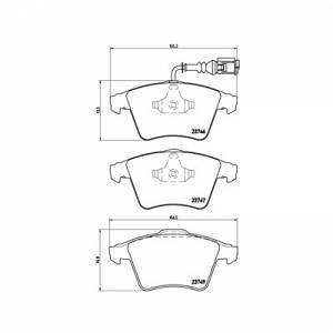 Brembo 4 plaquettes de frein P85081