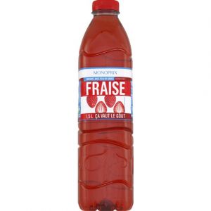 Monoprix Eau de source aromatis&eacute;e &agrave; la fraise