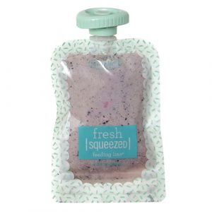 Infantino Pochettes sà Presser pour Aliments pour Bébé Faits Maison, 100 g, Paquet de 25, Sans BPA, PVC et Phtalate, Passe au Congélateur avec Fenêtre Transparente et Espace d'Etiquetage