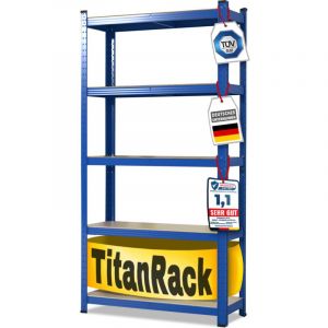 Mammut &Eacute;tag&egrave;re pour charge lourde Meuble de rangement Grizzly 5 &Eacute;tages (agglom&eacute;r&eacute;) Bleu 180 x 90 x 45 cm