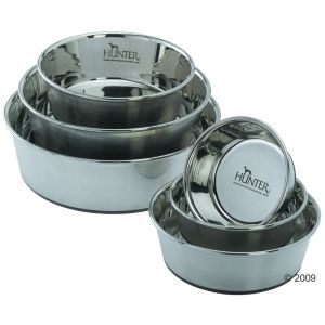 Image de Hunter Gamelle en inox pour chien capacit&eacute; 1,90L et 20cm de diam&egrave;tre