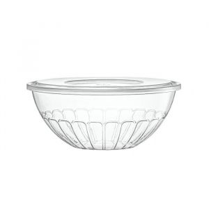 DECORLINE Saladier Réutilisable 20cm Transparent