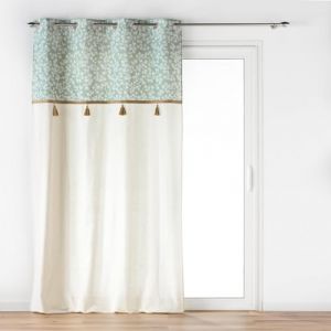 Douceur d'intérieur, Rideau à Oeillets (140 x 240 cm) Vivoline, Coton/Polyester avec Top