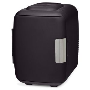 LifeGoods Mini Fridge - 4 litres - Maquillage et Beaut&eacute; Soins - 100/240V / 12V Car Plug - Noir