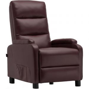 Comhoma - Fauteuil de Relaxation, Fauteuil Inclinable avec Dossier Réglable Jusqu'à 160° Manuellement, Coussin en Plumes avec Repose-Pieds Fauteuils