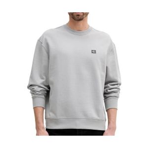 Calvin Klein Sweat d&rsquo;Int&eacute;rieur Homme Terry Badge avec Col Ras-du-Cou, Gris (Formal Gray), M