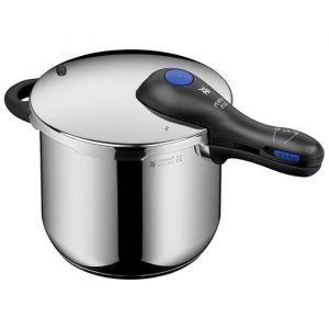 WMF Perfect Plus Autocuiseur rapide Ø 22 cm de diamètre 6 litres et demi, avec protection contre les flammes, acier inoxydable Cromargan pour induction
