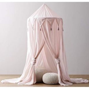 Ciel de lit baldaquin pour enfants château Tente de jeu en Suspension Décoration Princesse