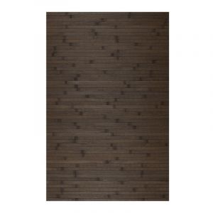 Tapis antidérapant en Bambou naturel, Marron foncé, 60 x 90cm