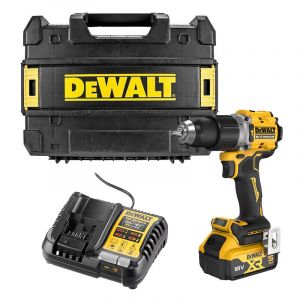 Dewalt Perceuse-visseuse &agrave; percussion compacte 18V DCD805P1T-QW avec coffret et 1 batterie 5,0 Ah