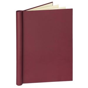 Image de VELOFLEX 4944220 - Reliure &agrave; pince DIN A4, avec structure en lin, capacit&eacute; de remplissage max. 150 feuilles, bordeaux, 1 pi&egrave;ce