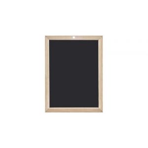 Ardoise en bois, uni, (l)300 x (H)450 mm, noir Lot de 2