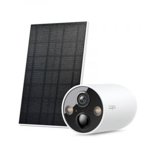 Tapo TC85 KIT V1.2 - Solar-Powered Security Camera Kit - caméra de surveillance réseau - intérieur, extérieur - anti-poussière/résistant aux intempéries - couleur (Jour et nuit) - 4 MP - 2560 x 1440 - 2K - Focale fixe - audio - sans fil - Wi-Fi - 2