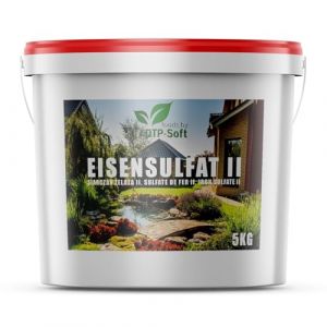 Sulfate de fer (II) heptahydrat&eacute;, engrais pour gazon contre la mousse, engrais pour gazon contre les limaces, 5 kg