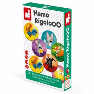 Janod Jeu de mémoire Mémo Rigolooo