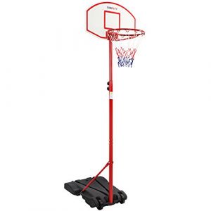 Image de Infantastic Panier de Basket sur Pied - Hauteur R&eacute;glable 113-236 cm, avec roulettes, pour Enfants et Adolescents, Ext&eacute;rieur et Int&eacute;rieur - Panneau de Basketball