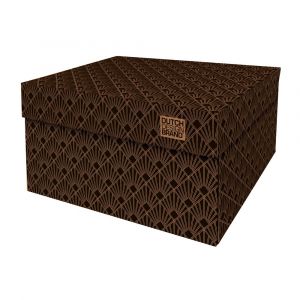 Image de Boite de rangement night sky 39,5x32x21cm carton noir