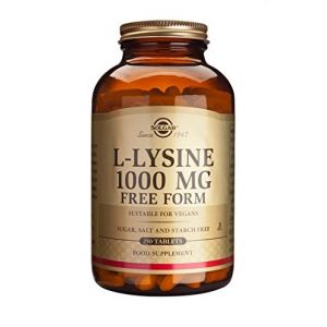 Solgar L-Lysine, Free Form, 1000 mg, 250 Tablets