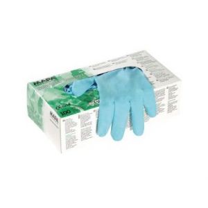 Image de Mapa Paire de gants jetables nitrile non poudré bleu taille 7 - Boîte de 100