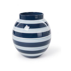 Image de Kähler Vase Design en Terre Bleu foncé 20,5 cm