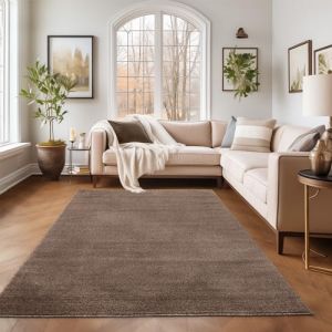 Tapis Salon Moderne - Azal&eacute;e - Mocca - 80 x 150 cm - 100% Polypropyl&egrave;ne - SIMPEX