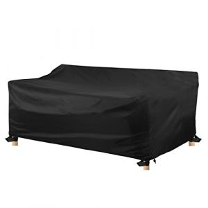 Awnic Housse de canapé d'extérieur 2 Places 420D imperméable pour Meubles de Jardin 160 x 85 x 71 cm