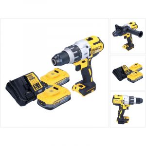 Dewalt DCD 996 H2 Perceuse-visseuse à percussion sans fil 18 V 95 Nm Brushless + 2x Powerstack batteries 5,0 Ah + chargeur