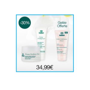 Nuxe Coffret Visage Crème Prodigieuse 40ml + Masque Purifiant Doux 50ml + gelée Exfoliante Douce 75ml Offerte