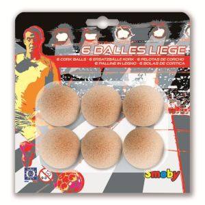 Image de Smoby 6 balles de baby foot en li&egrave;ge en blister (35 mm)