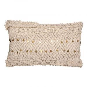 Coussin rectangulaire Elino Ecru