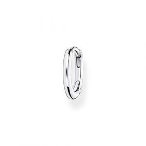 Image de Thomas Sabo Boucles d'oreilles créoles classiques en argent sterling 925 avec fermoir à clip., 1,35 cm, Argent sterling, Non applicable,