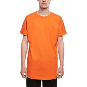 Image de Urban classics Long Shaped Turnup Tee T-Shirt, Mandarine, 5XL Homme