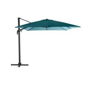 Image de Parasol Déporté Et Inclinable Carré Bleu Canard Elea 3 X 3 M spéride Neuf