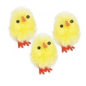 Image de Lot de 12 Poussins "Piou Piou" 2cm Jaune Prix