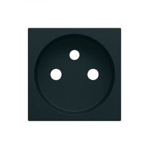Image de Hager Enjoliveurs prises Gallery - Enjoliveur prise de courant 2 pôles + terre gallery night (WXD100N)
