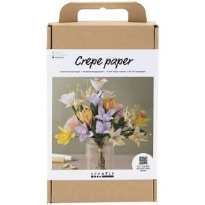 Kit DIY Papier Crépon Bouquet Printanier