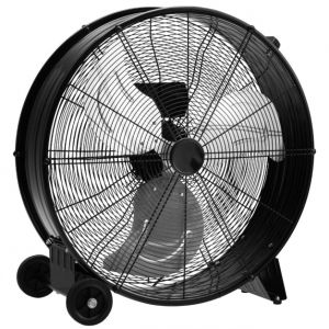 Ventilateur Coast Drum - 3 Vitesses - Cordon 180cm - 240V - 65 x 37 x 67 cm - Noir