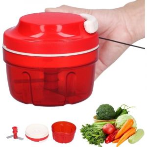 SNQ - Hachoir à oignons lame en Métal Autres accessoires de cuisine- Rouge