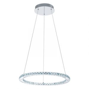 Image de Eglo Suspension VARRAZO LED Chrome, Aspect cristal, 1 lumière - Moderne - Intérieur - VARRAZO - Délai de livraison moyen: 3 à 6 jours ouvrés. Port gratuit France métropolitaine et Belgique dès 100 €.