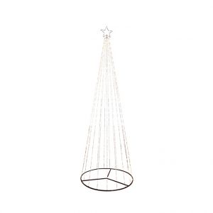 Blachère illumination Sapin Micro LED 738/ H3 m Ø100 cm Blanc
