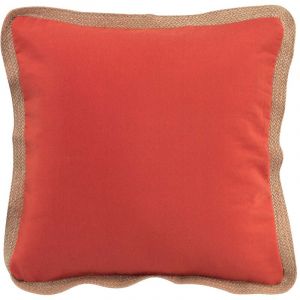 Coussin Déco Carré "Kelonia" 40x40cm Orange Prix